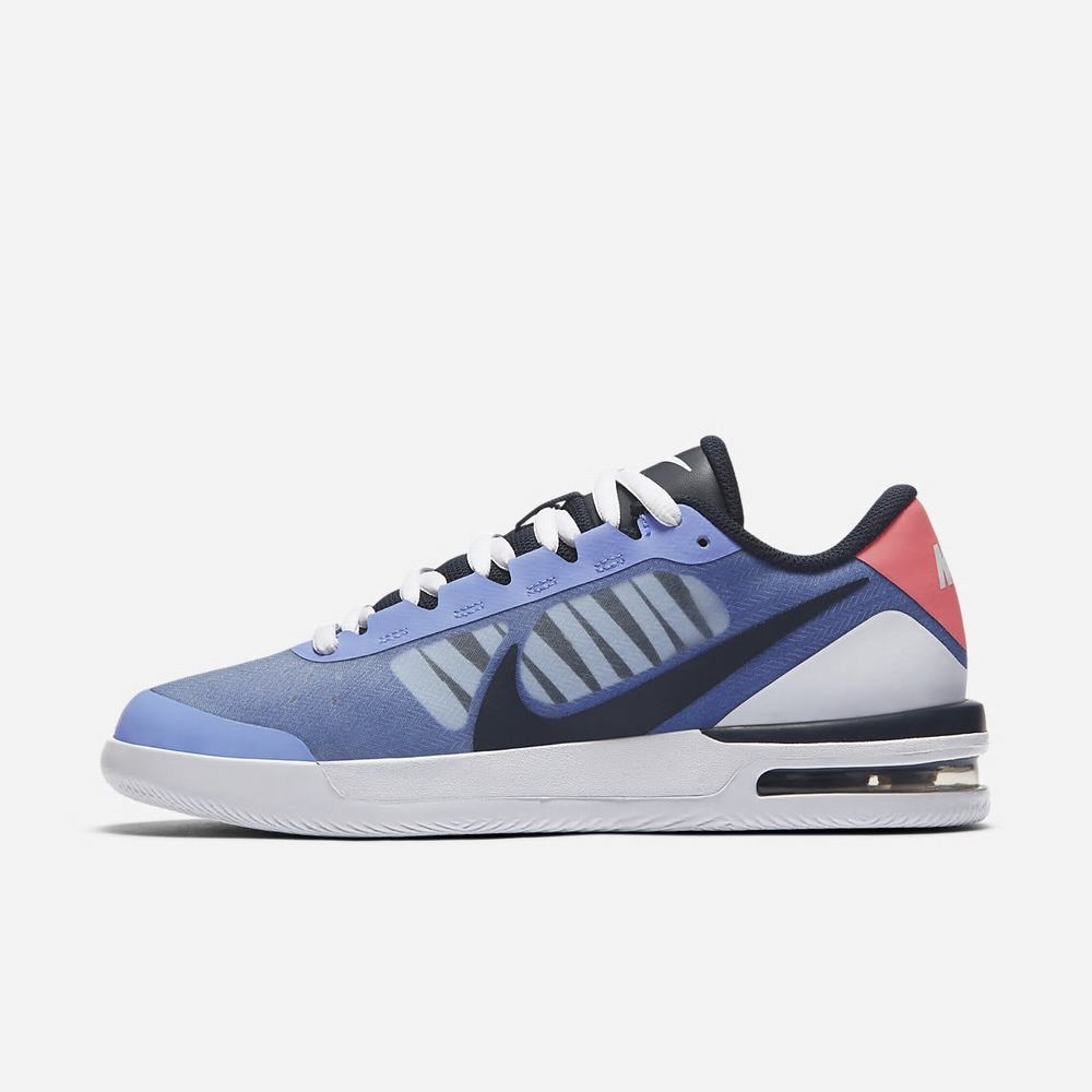 Chaussure De Tennis Nike NikeCourt Air Max Vapor Wing MS Bleu 9623-874 Royal Pulse/White/Sunblush/Obsidian Femme | OET-94103849